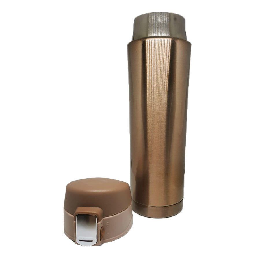 Garrafa Térmica Inox Café Chá Agua Quente E Fria Cor Gold