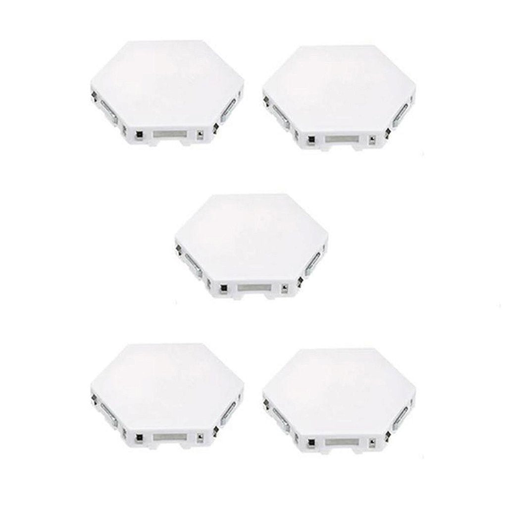 Lampada Luminaria Quantica 5 Led Hexagonal Touch Modular