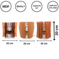 Kit com 3 abajures de Mesa