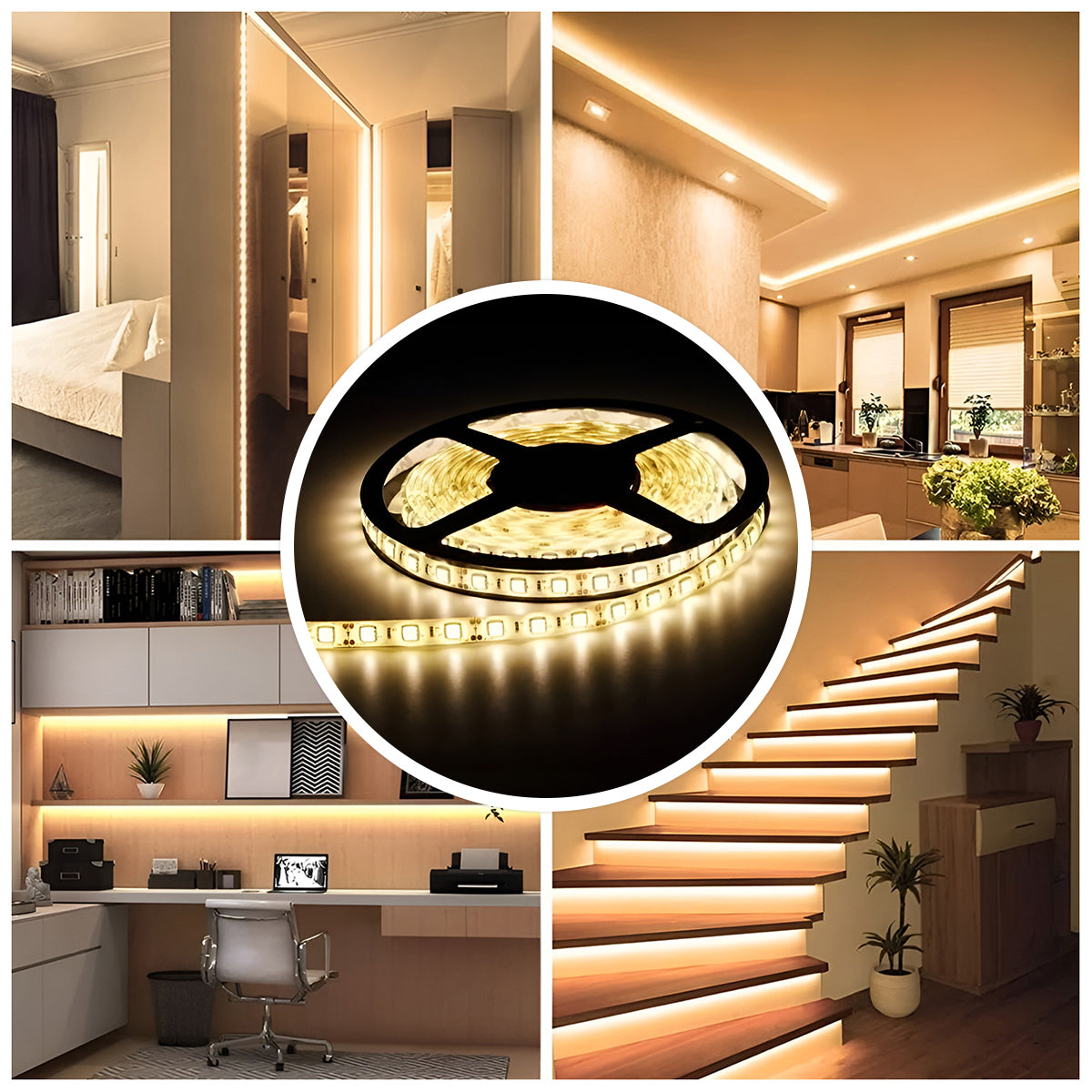 Fita Led Rolo 5m 300 Leds Silicone Iluminação Decoração