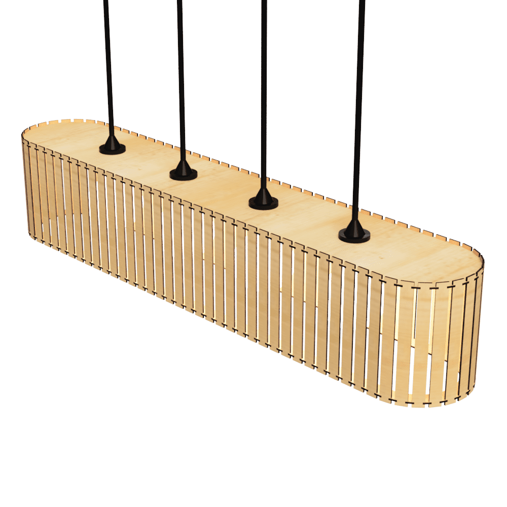 Luminária Centauro Modelo Ripado