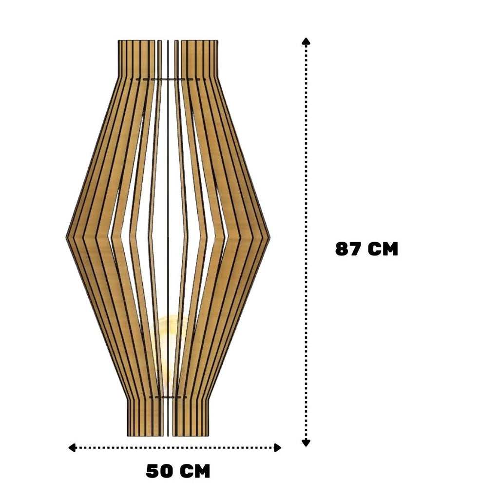 Luminária de Chão ACRÓPOLE MDF Luminária