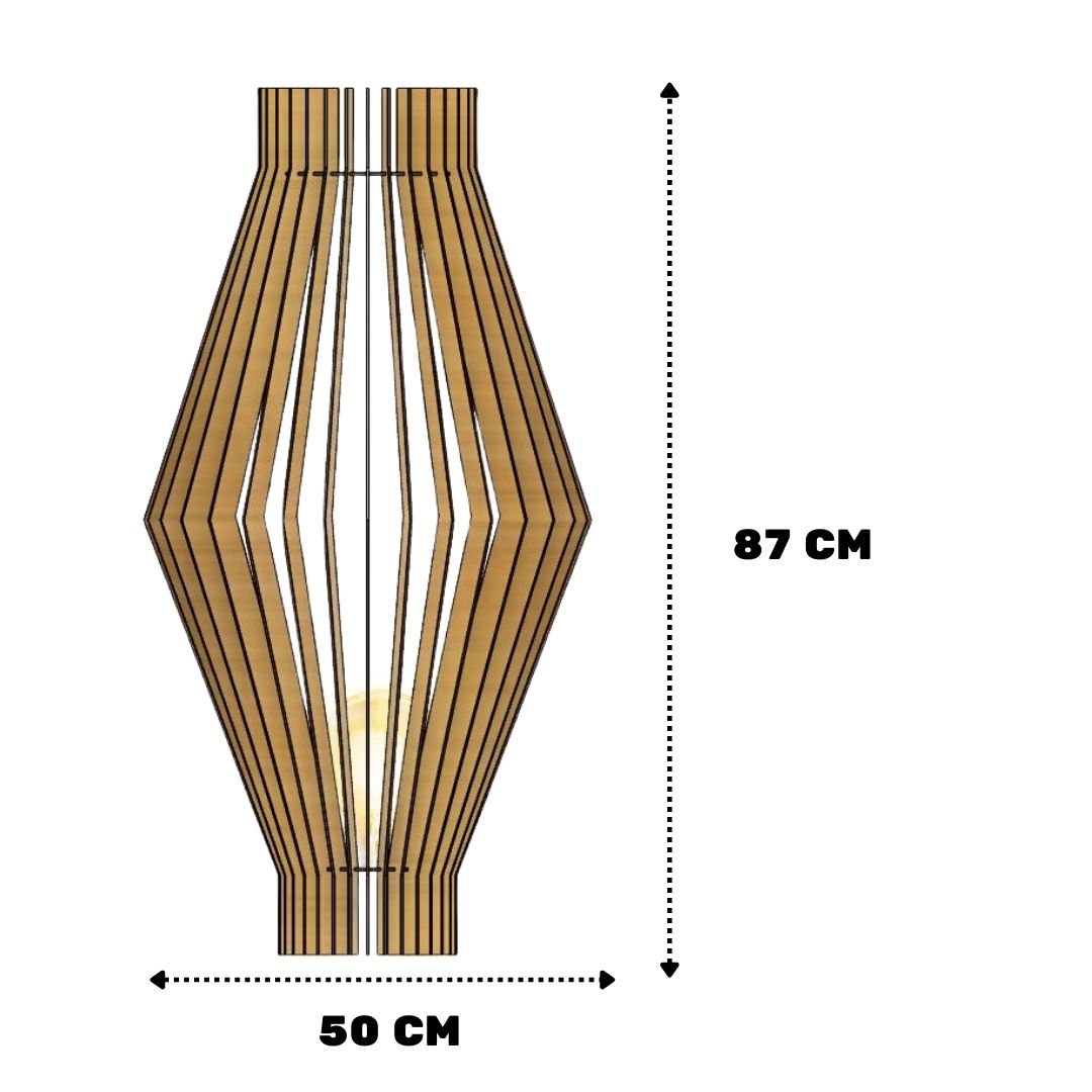 Luminária de Chão ACRÓPOLE MDF Luminária
