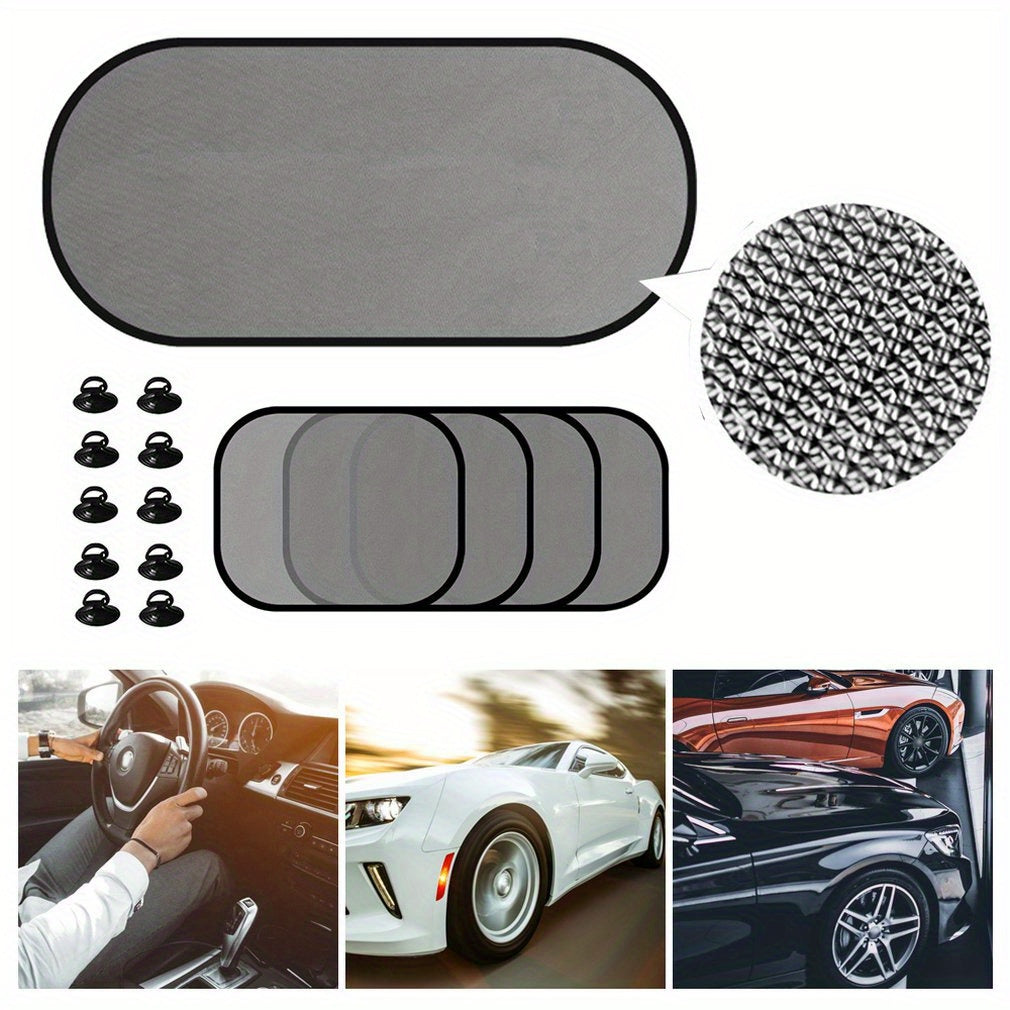 Kit 5 Protetores Solares de Vidro Lateral para Carro