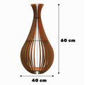 Abajur Grande de Chão GOTAS DE ORVALHO MDF Luminária