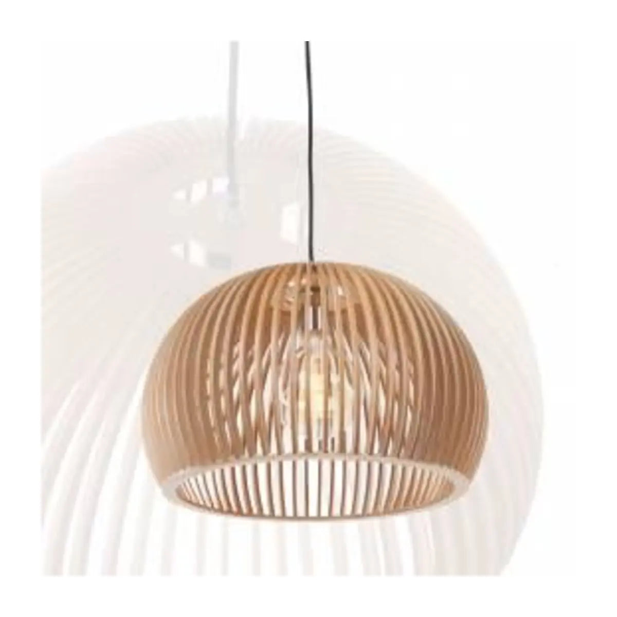 3 Cupula Luminária Teto tipo Pendente em MDF UNIVERSO - Cor Preta